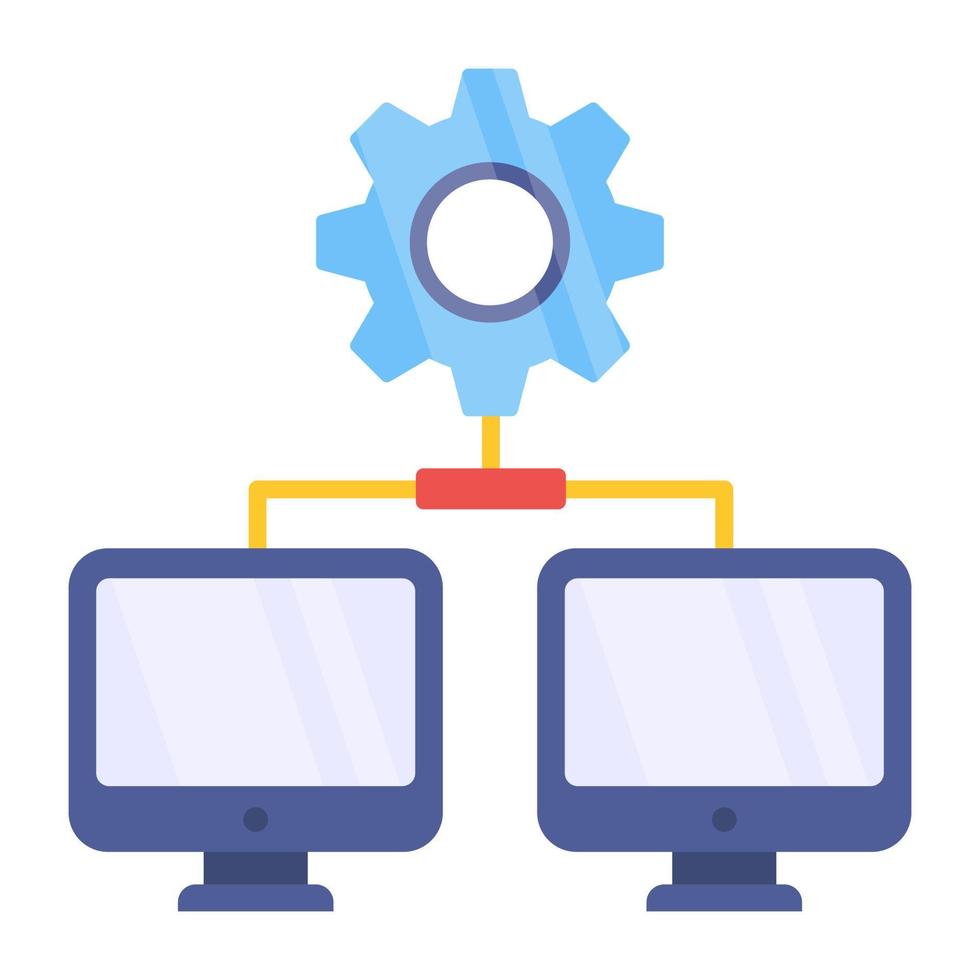 icono de configuración del sistema, vector editable