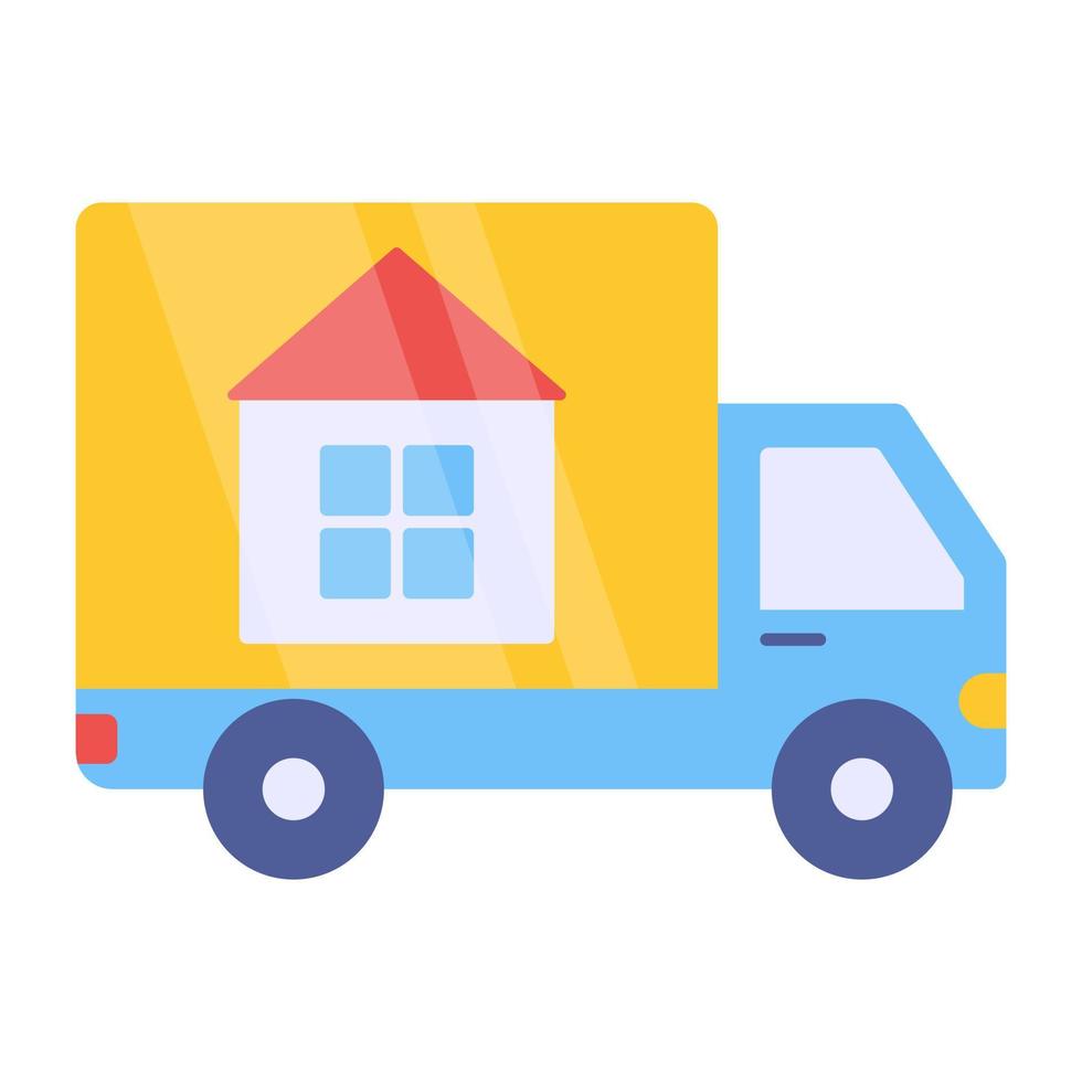 Modern design icon of moving home vector