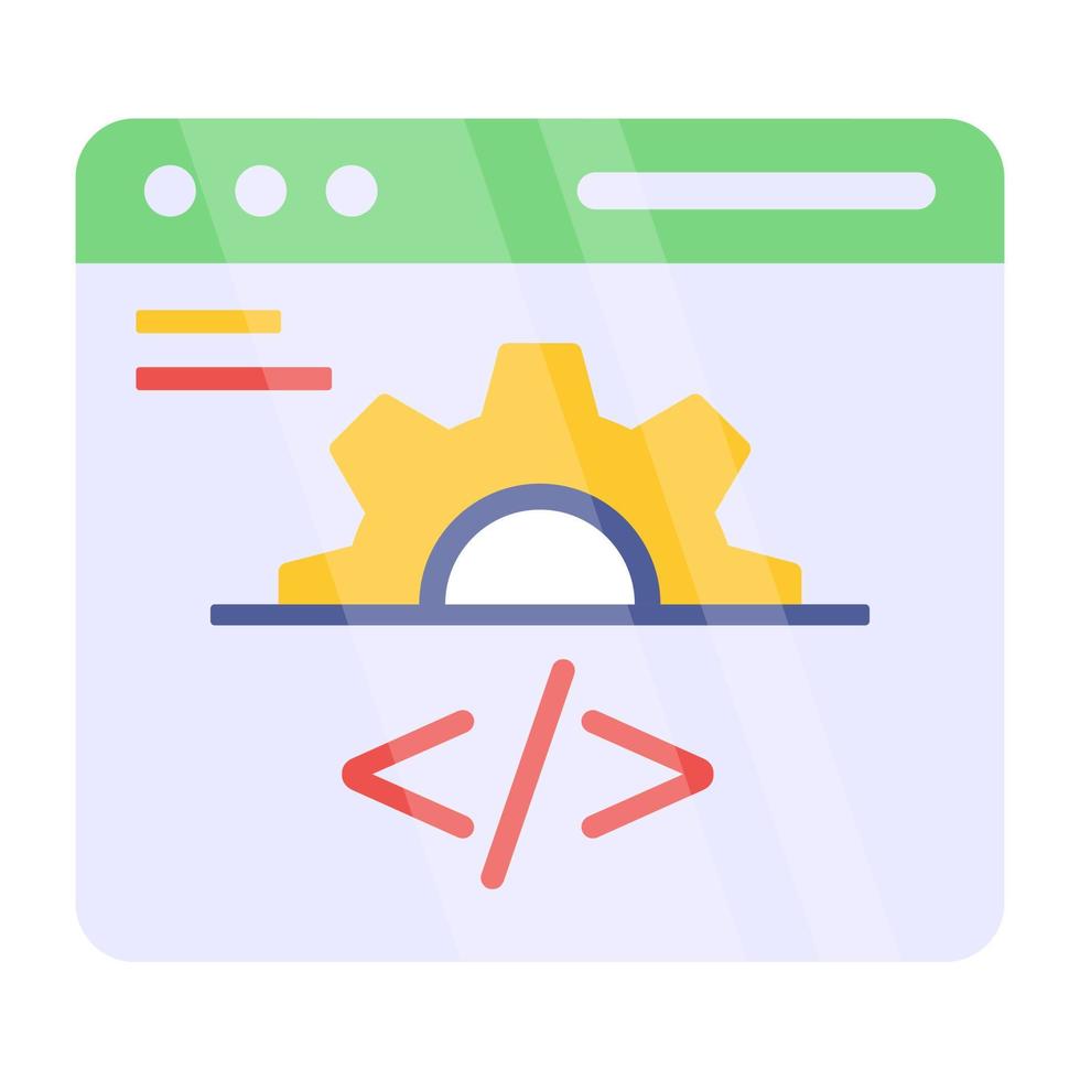 Trendy vector design of web coding
