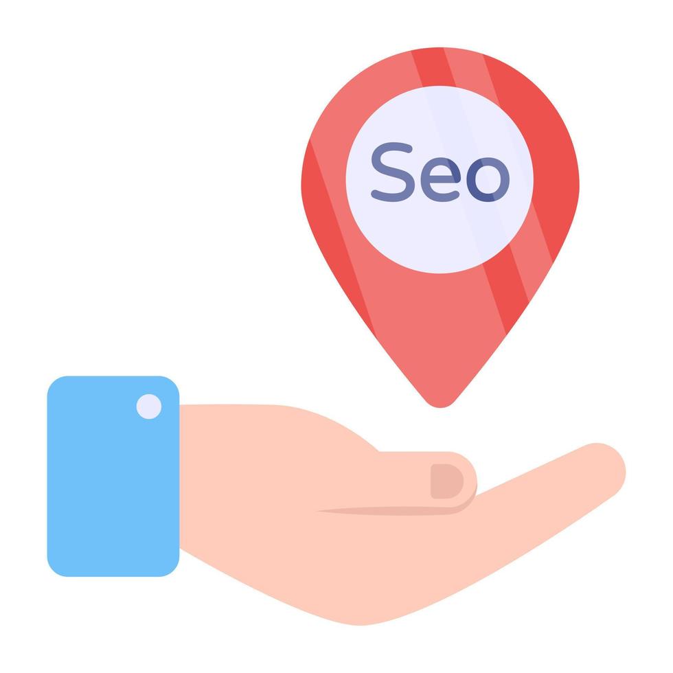 Perfect design icon of local seo vector