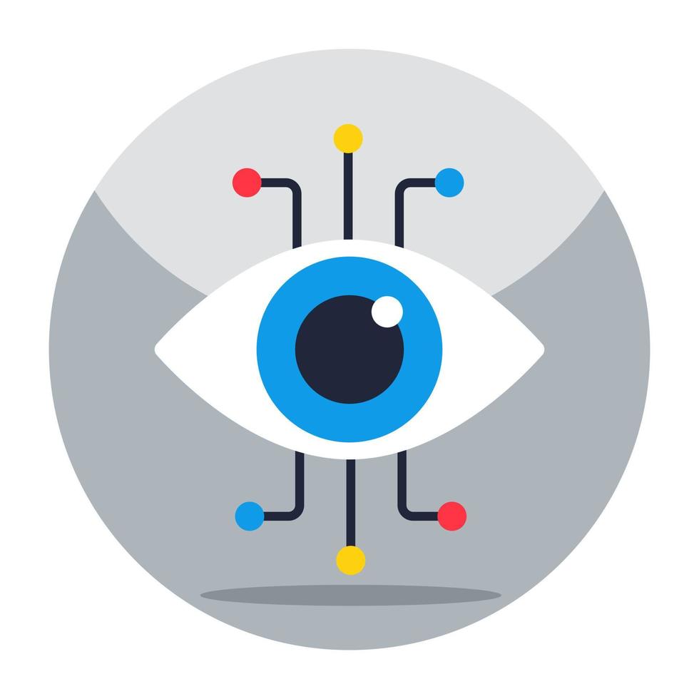 Modern design icon of cyber eye vector