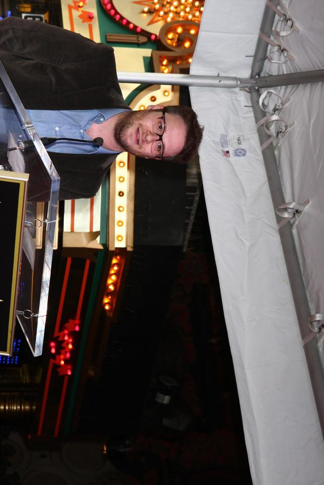 LOS ANGELES, MAR 7 - Seth Rogen at the Hollywood Walk of Fame Ceremony honoring James Franco at the El Capitan Theater on March 7, 2013 in Los Angeles, CA photo
