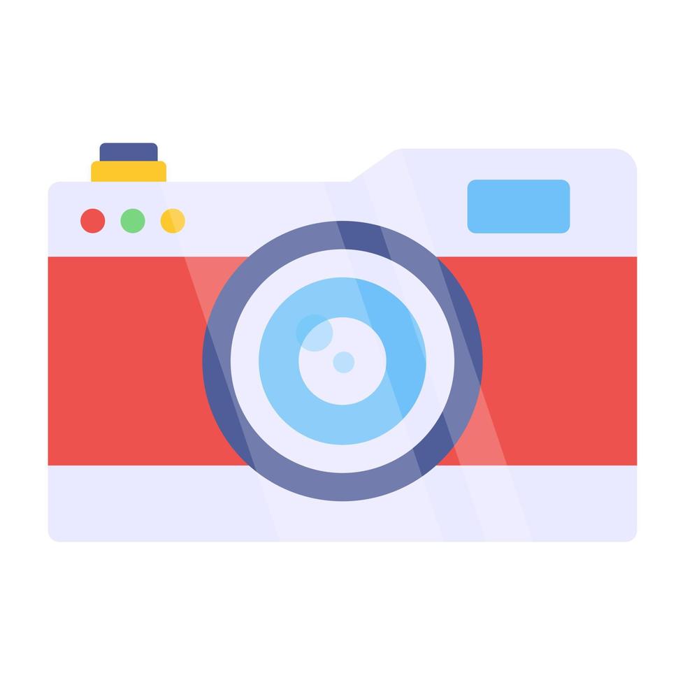 An icon design of camera vector