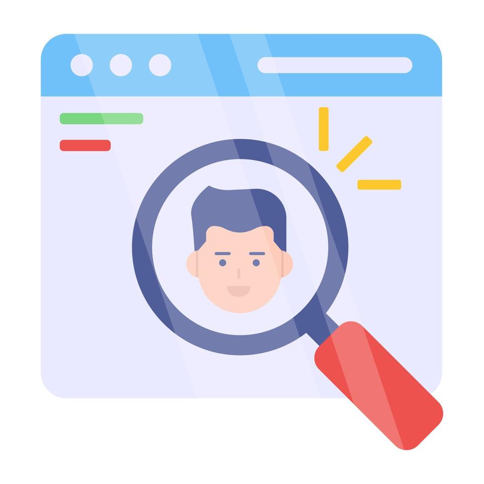 Modern design icon of headhunting vector