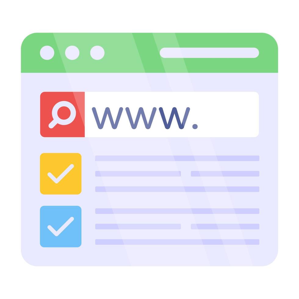 A trendy design icon of www vector