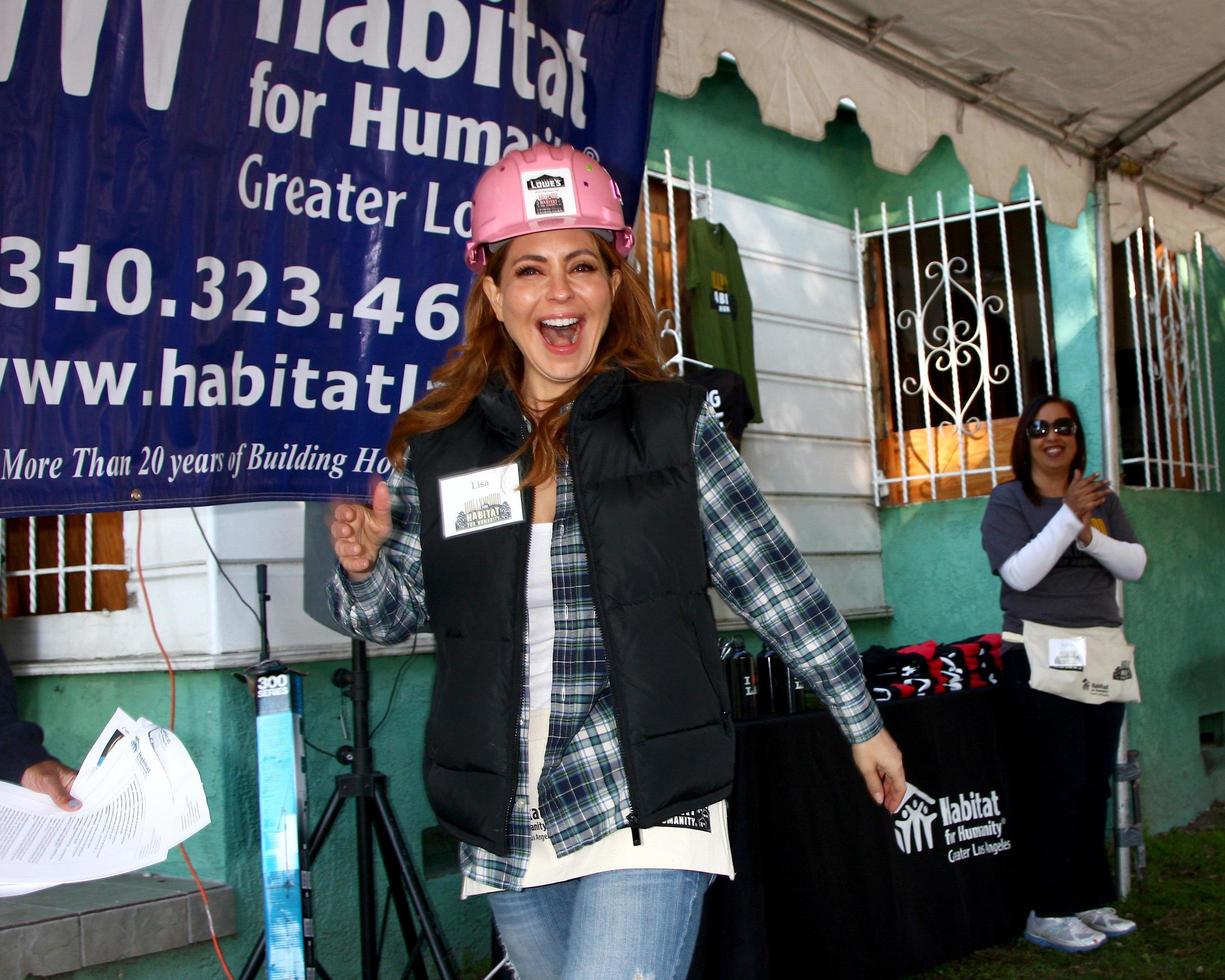 LOS ANGELES, FEB 9 -  Lisa LoCicero being introduced at the 4th General Hospital Habitat for Humanity Fan Build Day at the 191 E Marker Street on February 9, 2013 in Long Beach, CA photo