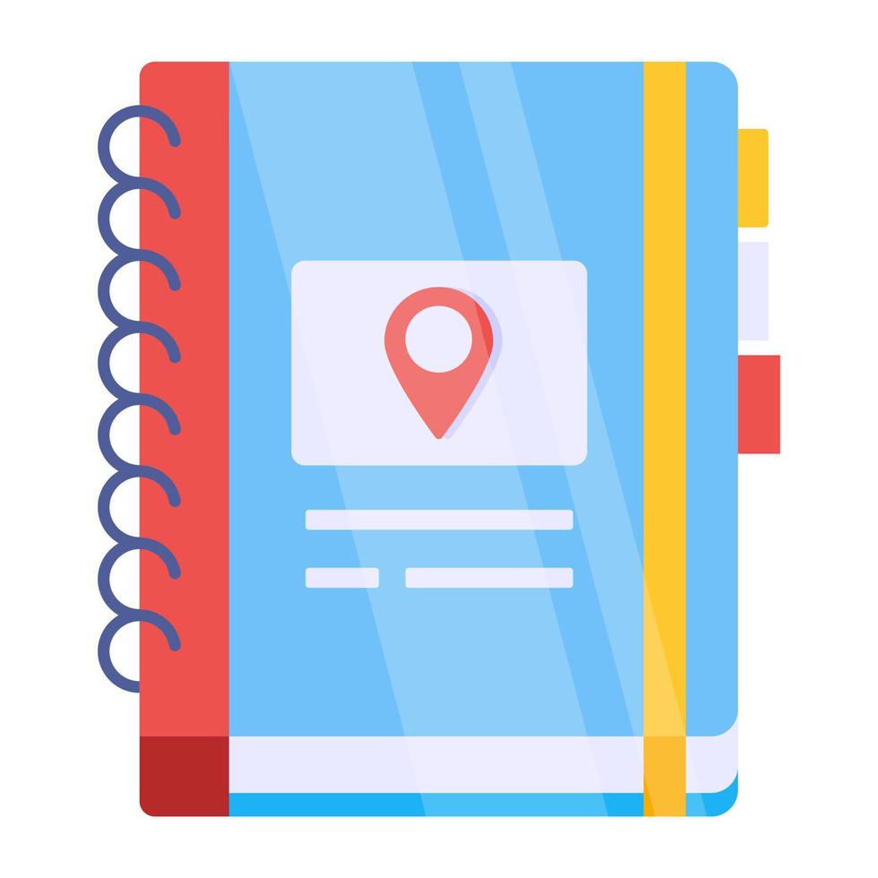 Perfect design icon of location book vector