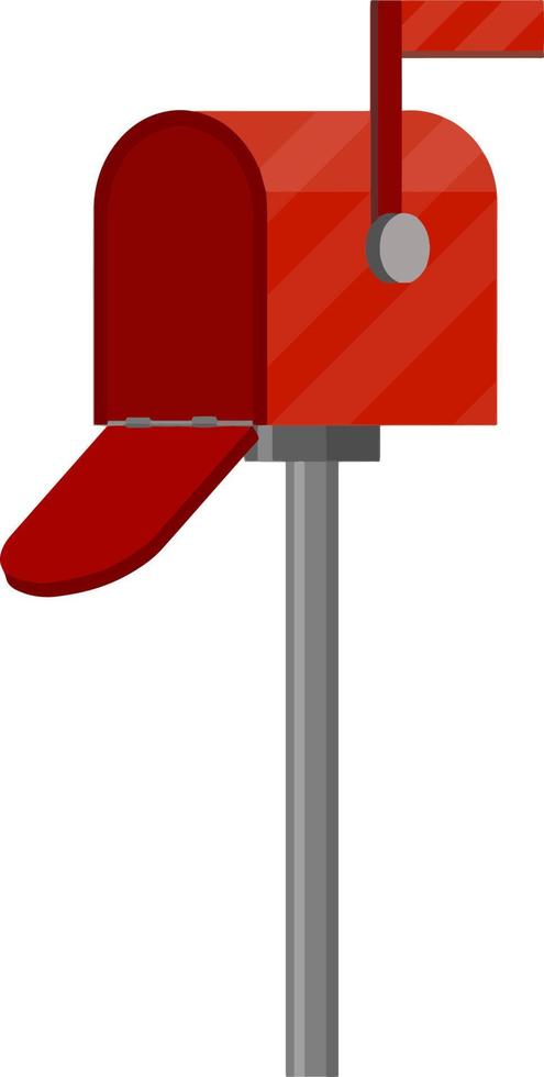 Open mailbox. Mail and message. vector