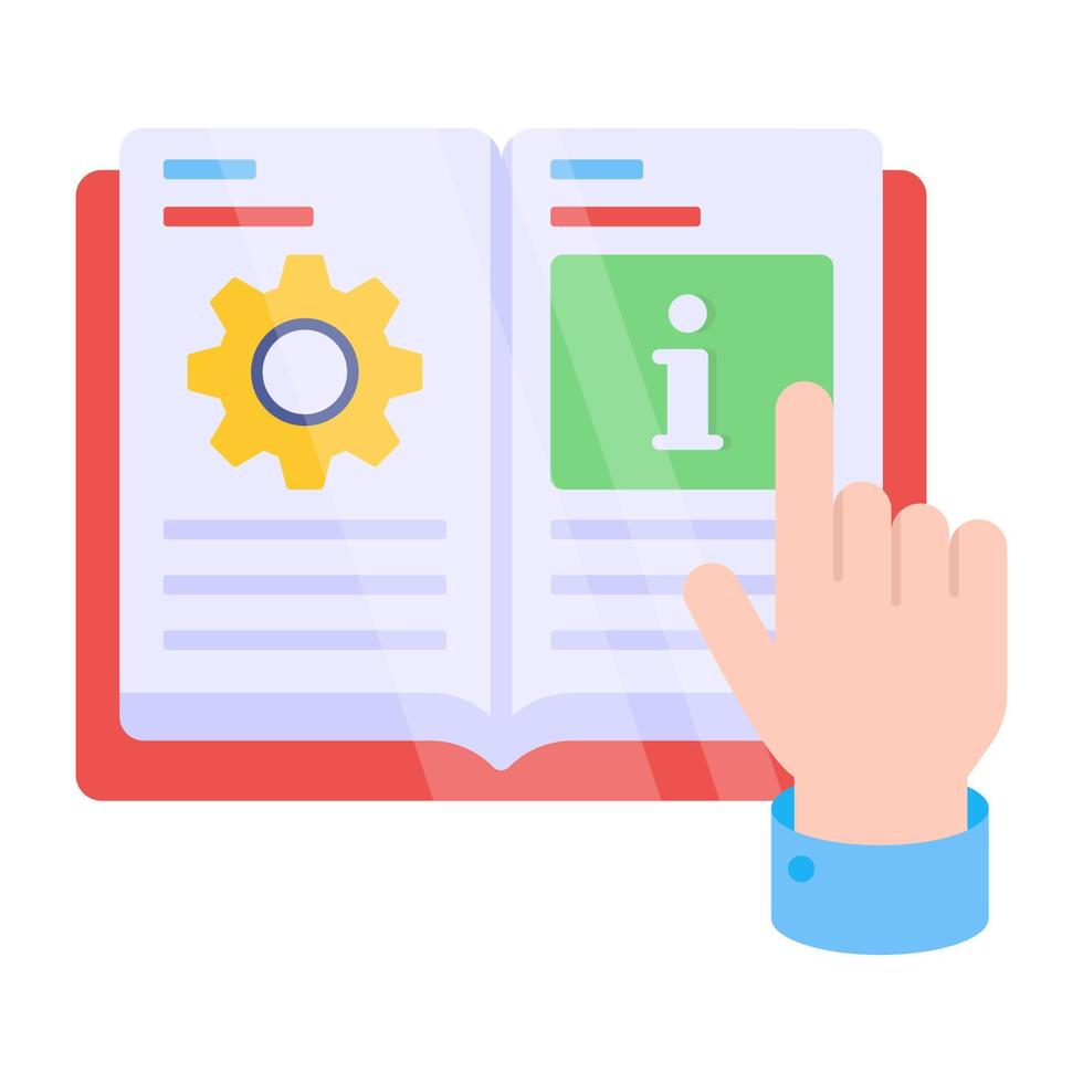 Perfect design icon of info manual vector