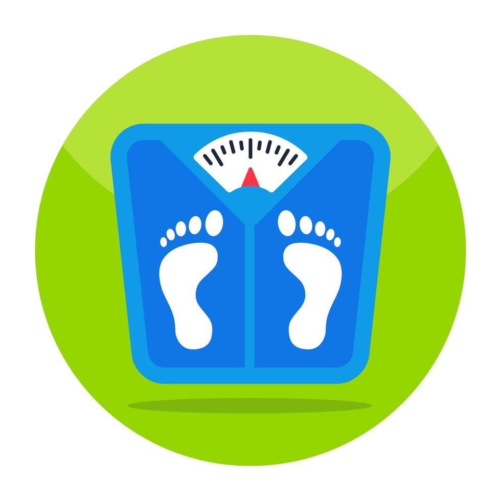 An icon design of weight scale vector