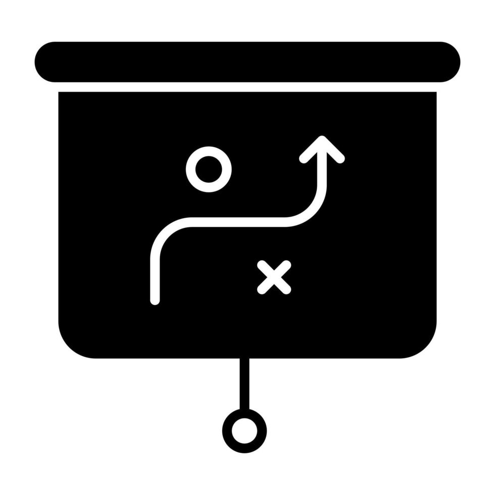 un icono de diseño sólido de estratagema vector