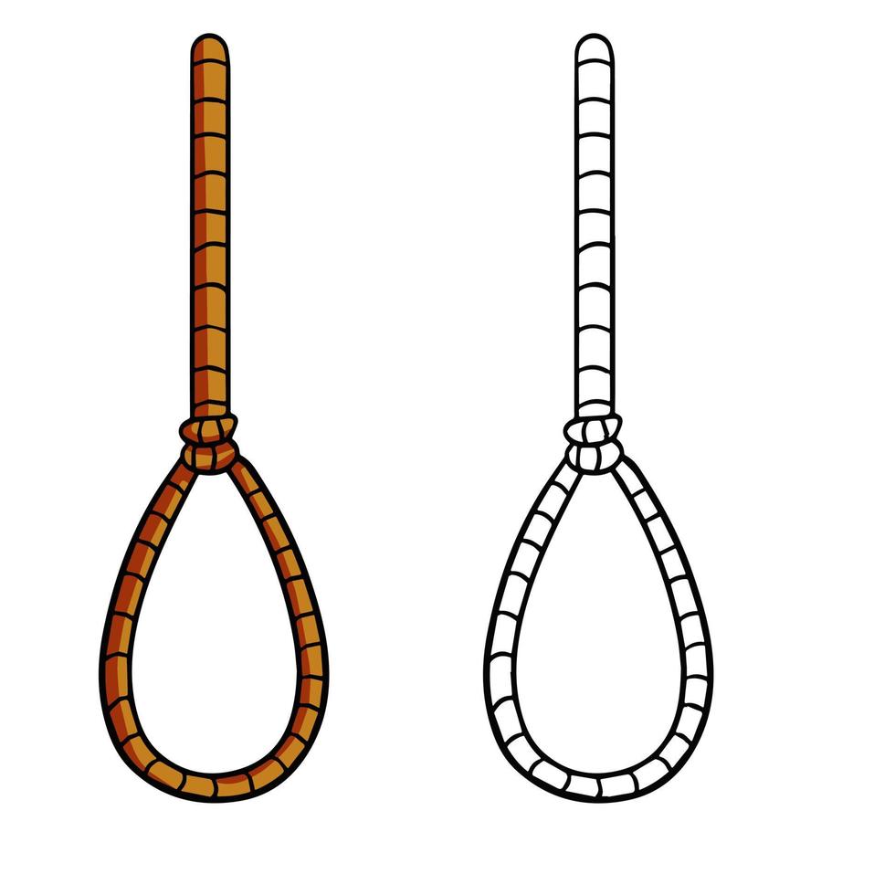 Gallows. Execution and punishment. vector