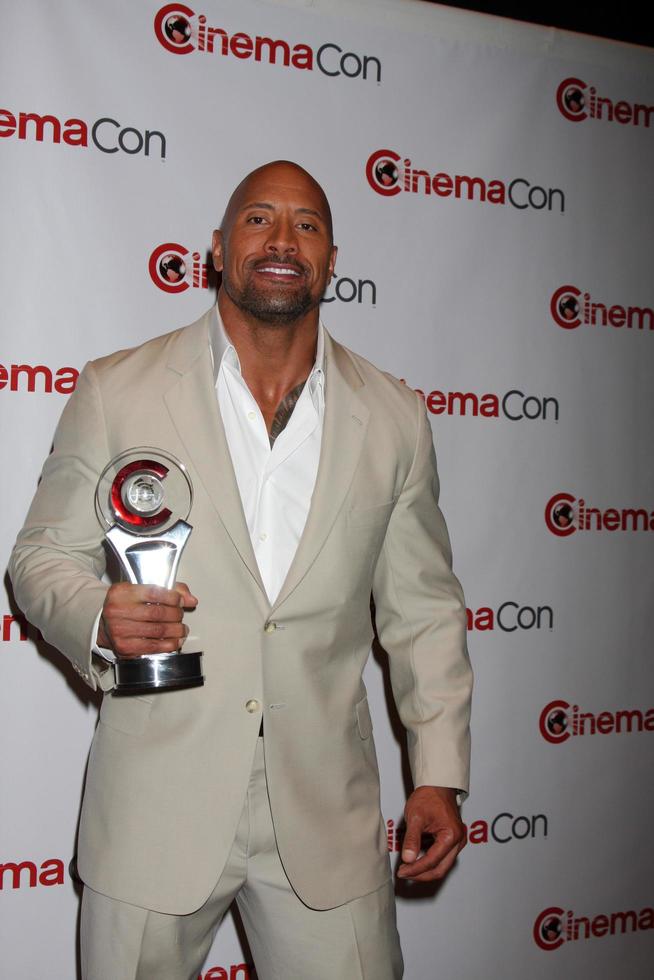 LAS VEGAS, APR 23 - Dwayne Johnson arrives at the Paramount Studios Presentation at CinemaCom 2012 at Caesars Palace on April 23, 2012 in Las Vegas, NV photo