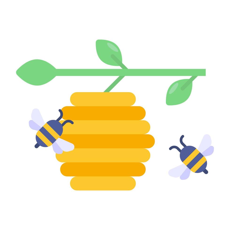 A unique design icon of beehive vector