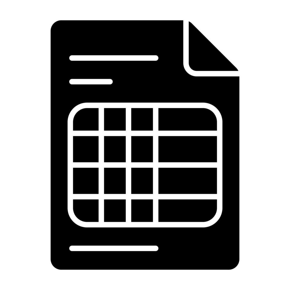Excel sheet icon, editable vector
