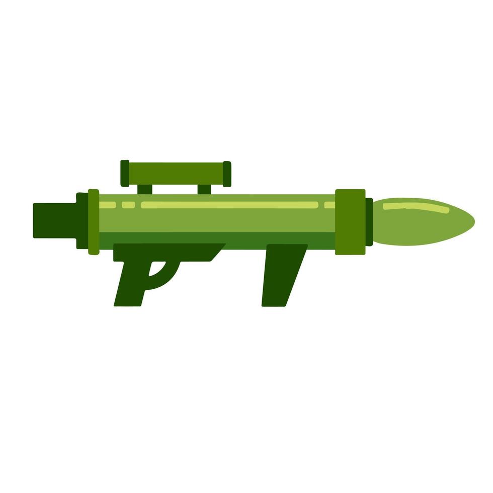 Bazooka. Rocket launcher. vector