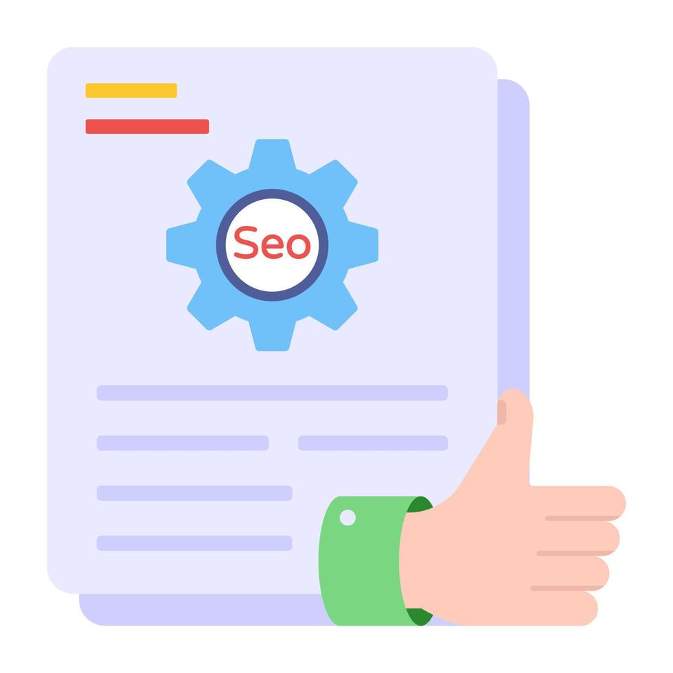 Trendy vector design of seo management