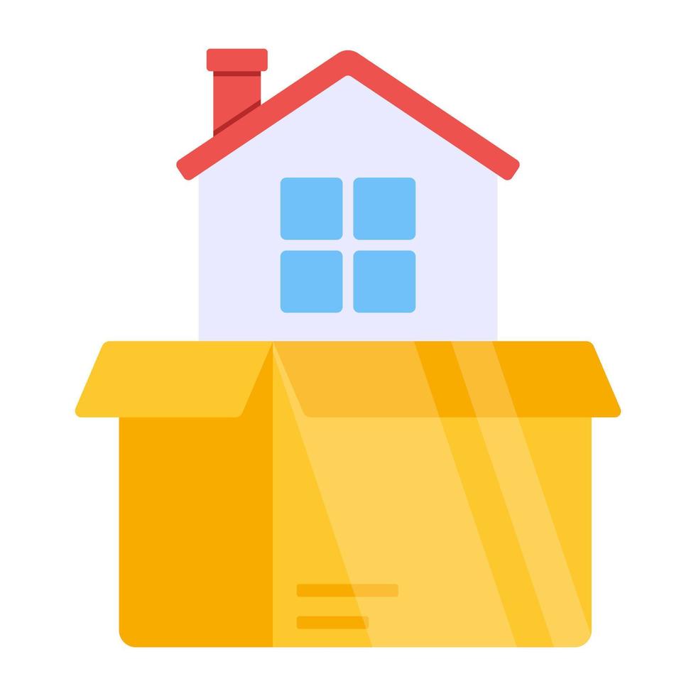 An icon design of model home vector