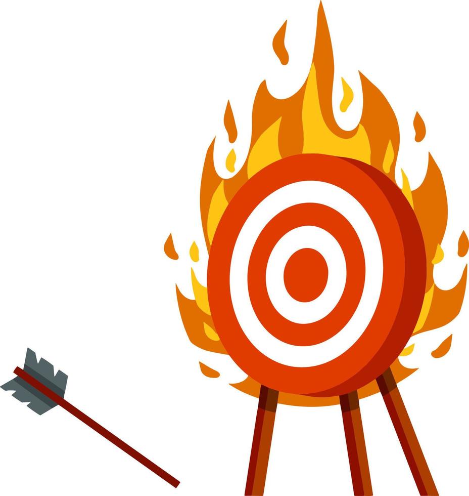 Target for arrows. Business concept vector