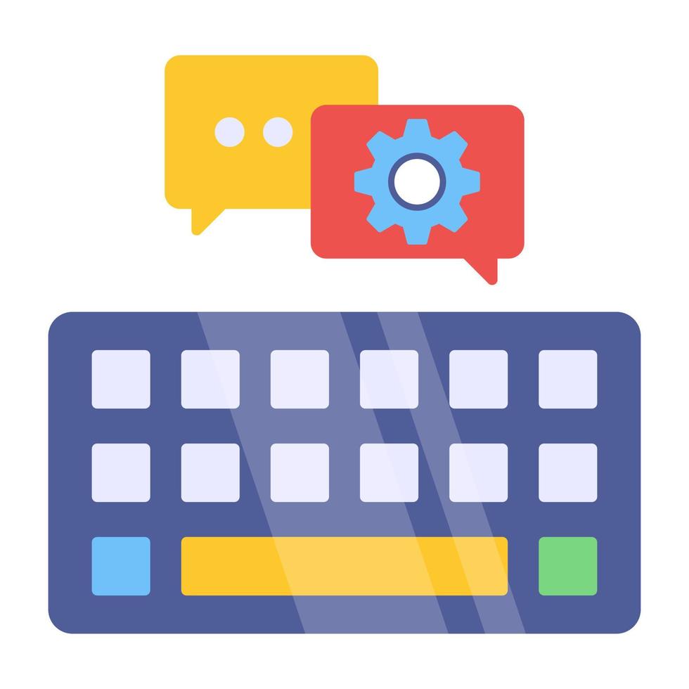 Premium download icon of chat management vector