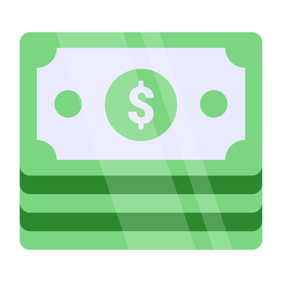 Trendy vector design of paper currency