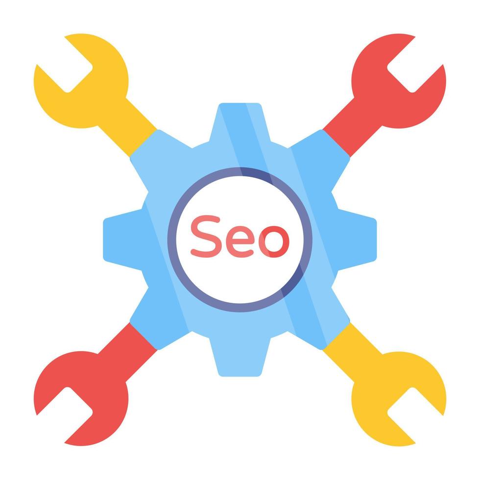 Trendy vector design of seo management