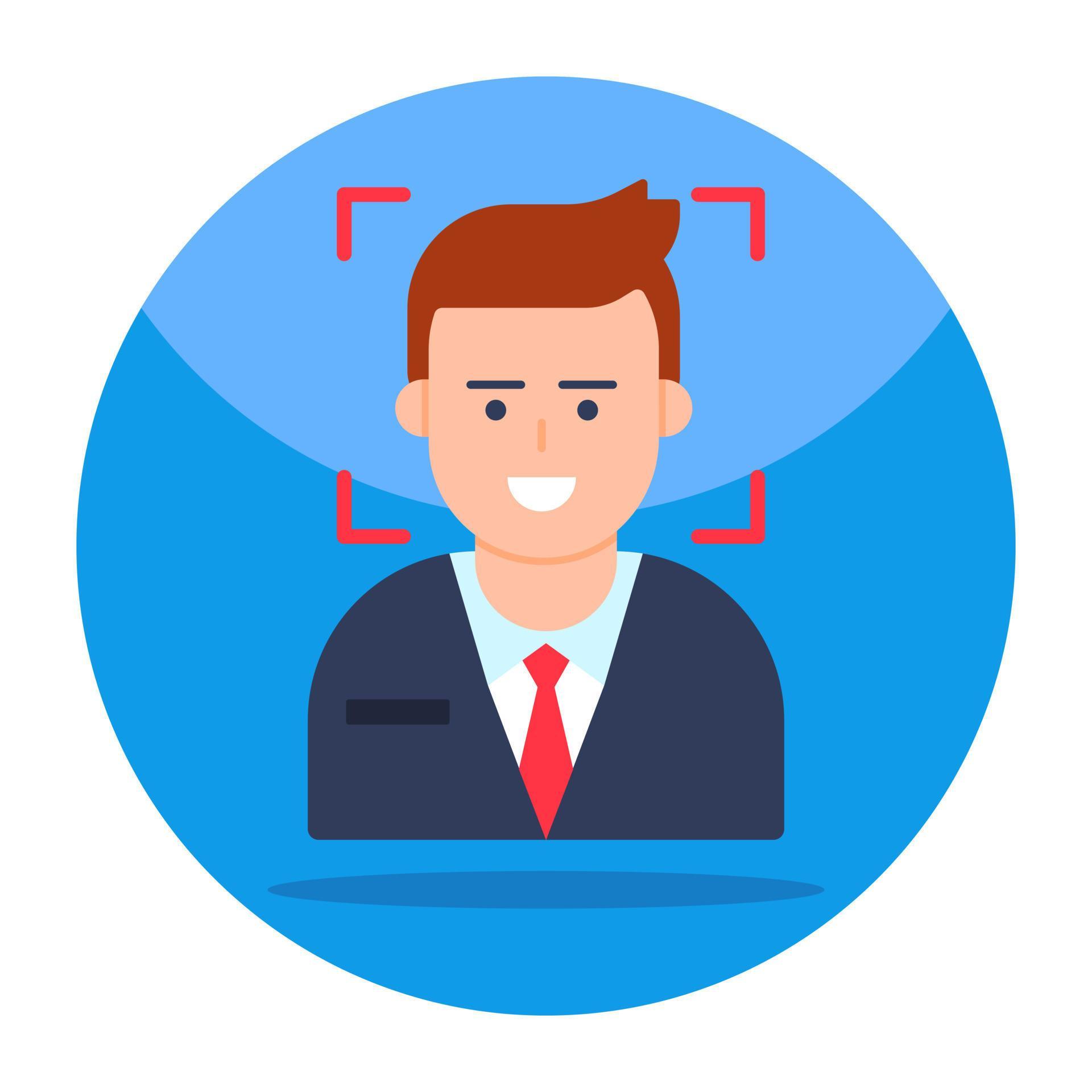 An editable design icon of face recognition 9784765 Vector Art at Vecteezy