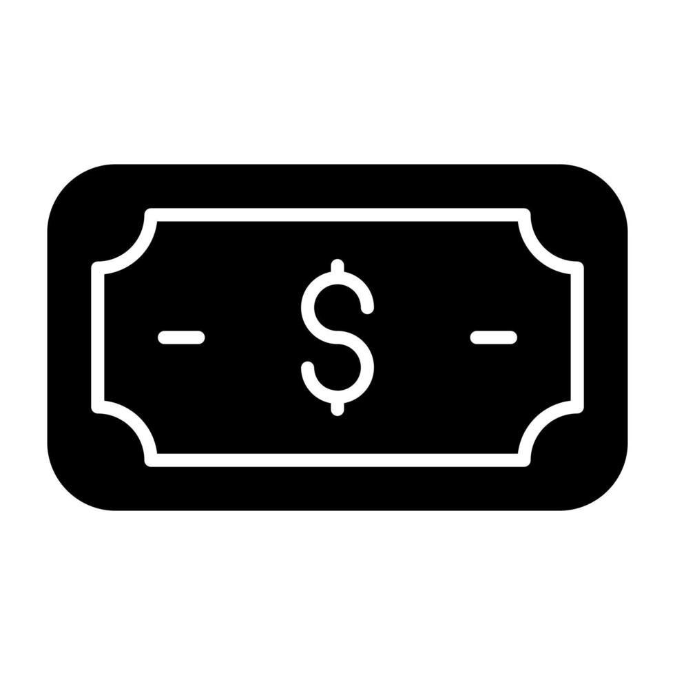 An editable design icon of dollar vector