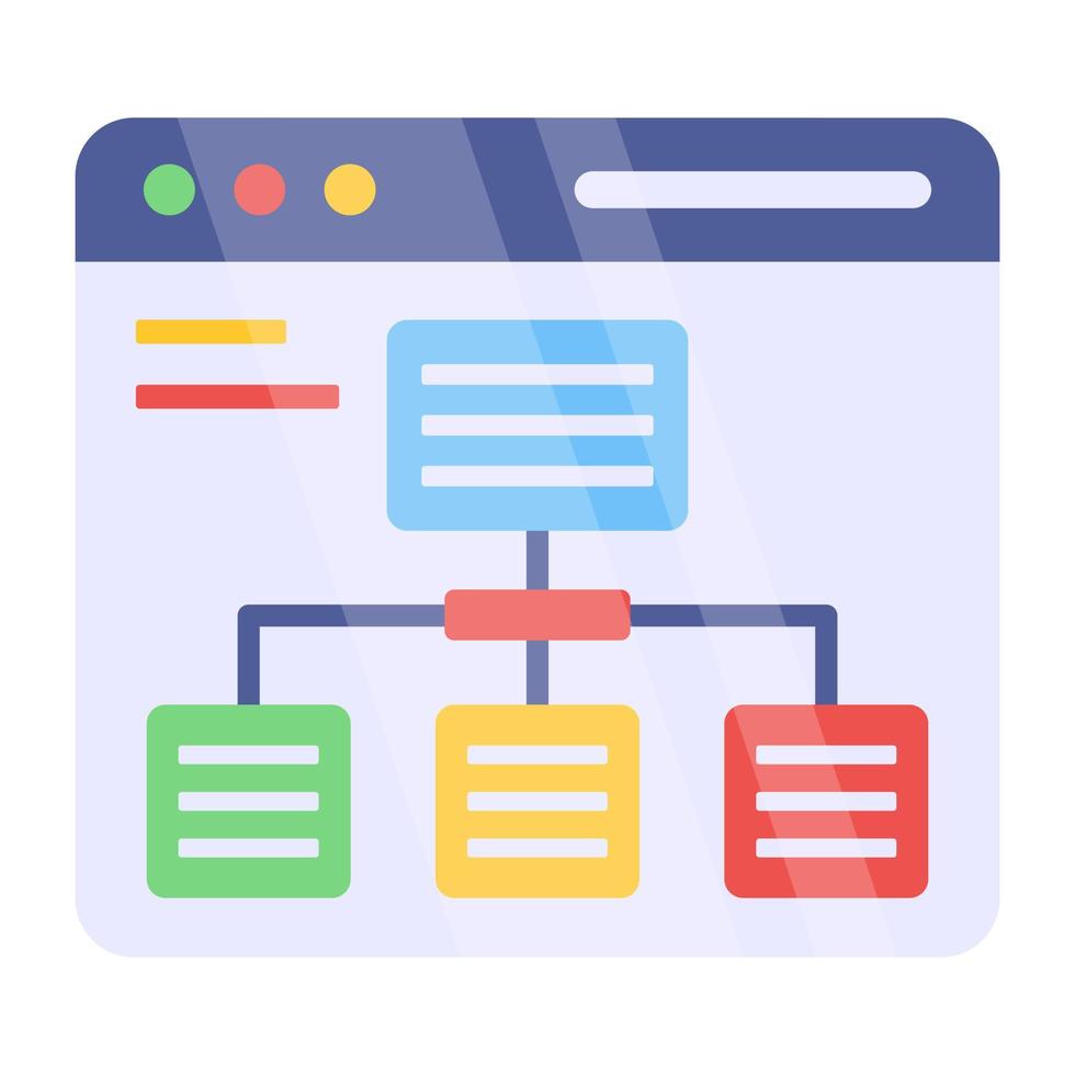 Perfect design icon of web hierarchy vector