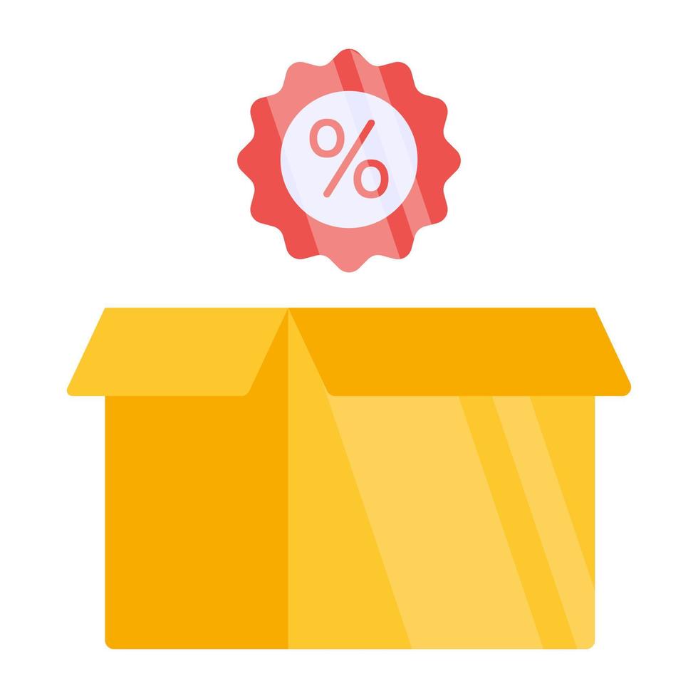 A unique design icon of discount vector