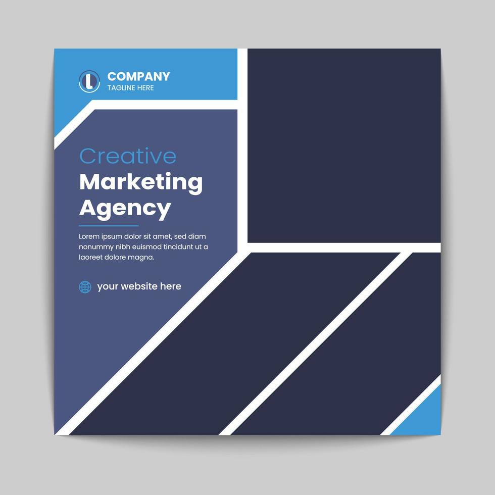 Digital marketing social media post web banner template vector