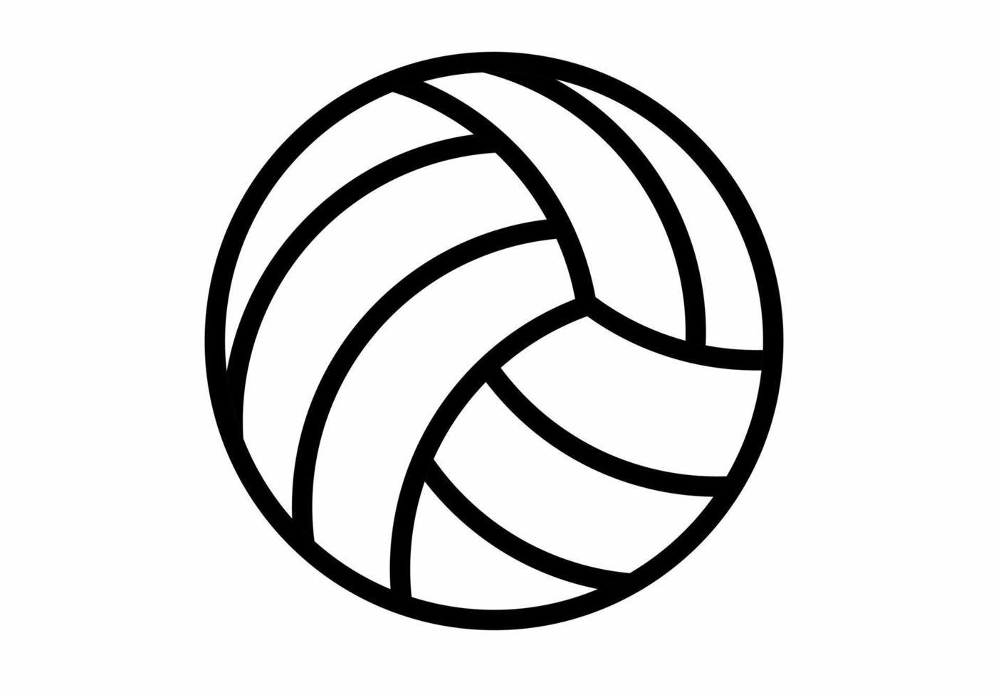 icono de voleibol aislado sobre fondo blanco vector