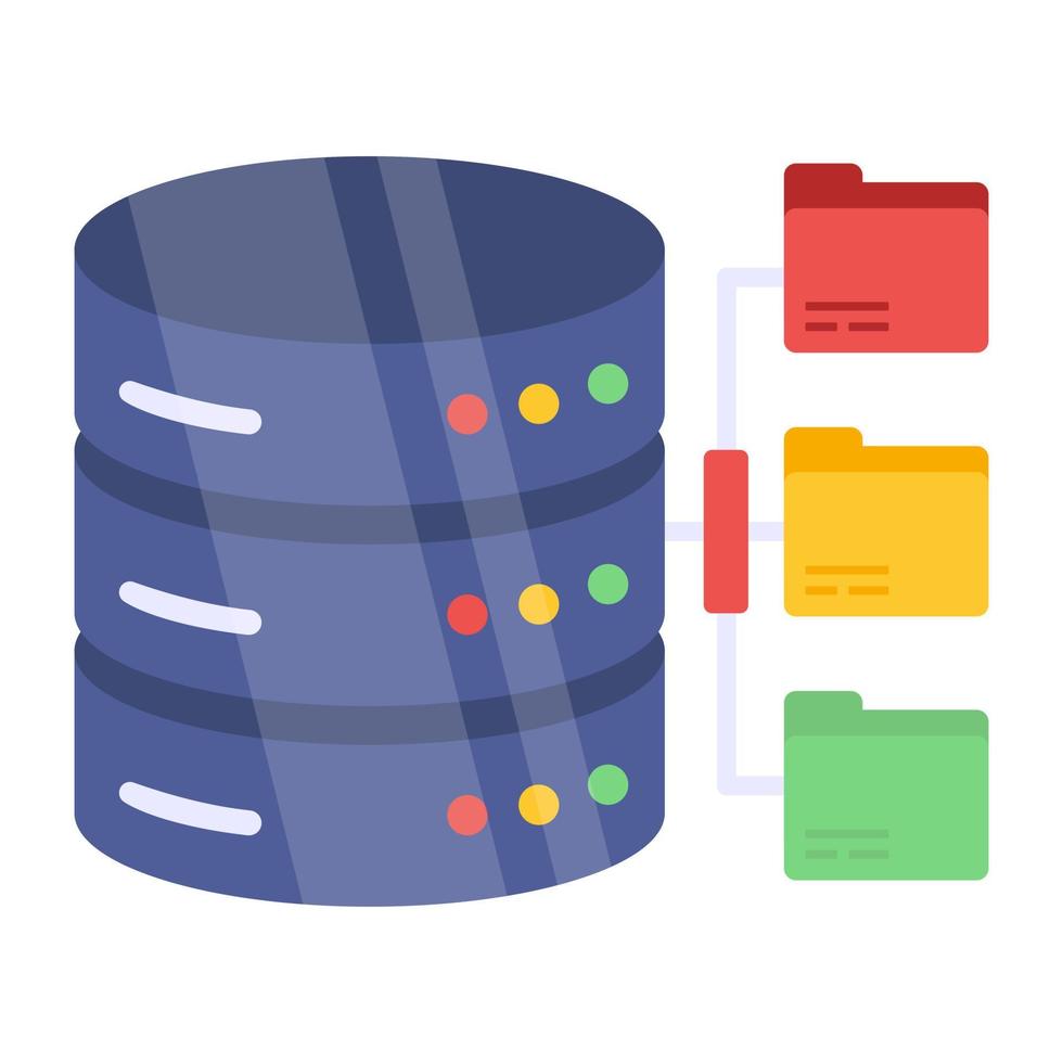 Database network icon, editable vector