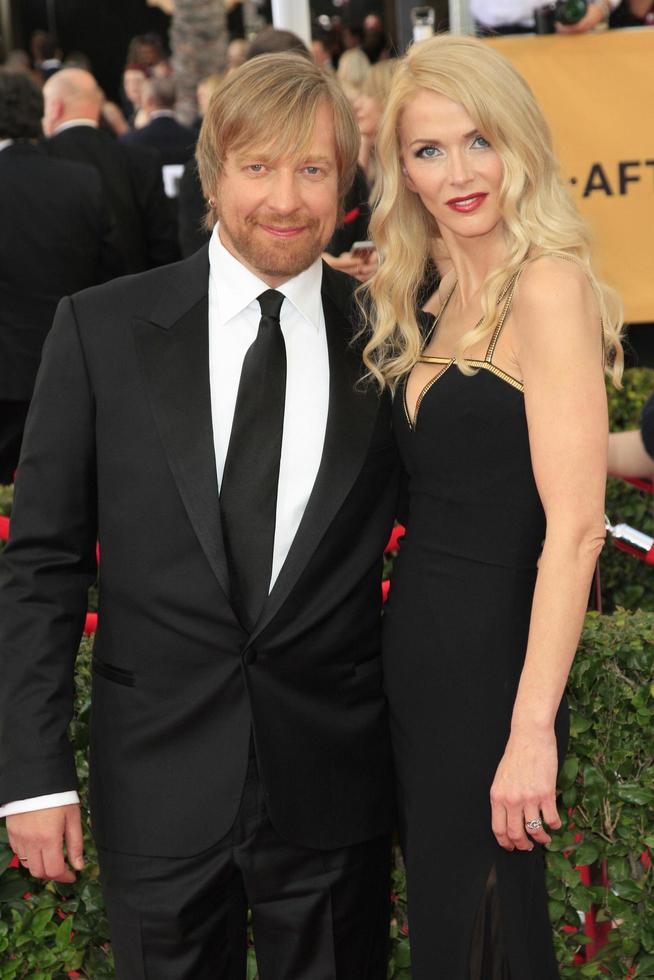 LOS ANGELES, JAN 25 - Morten Tyldum, Janne Tyldum at the 2015 Screen Actor Guild Awards at the Shrine Auditorium on January 25, 2015 in Los Angeles, CA photo