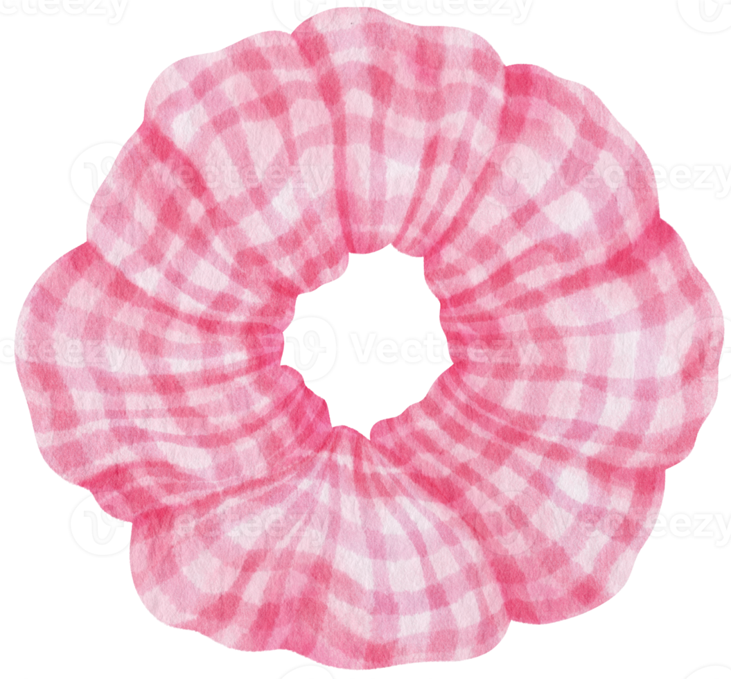 roze scrunchy illustratie voor mode decoratief element png