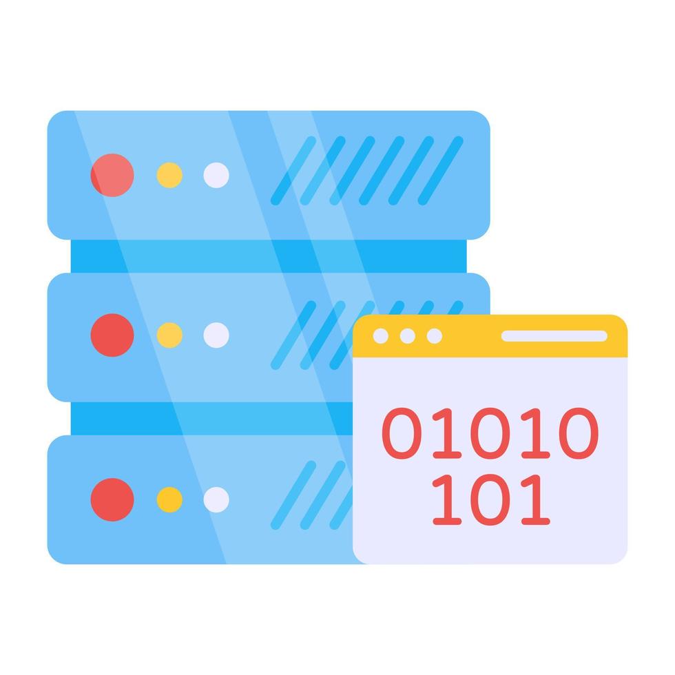 Modern design icon of server rack vector