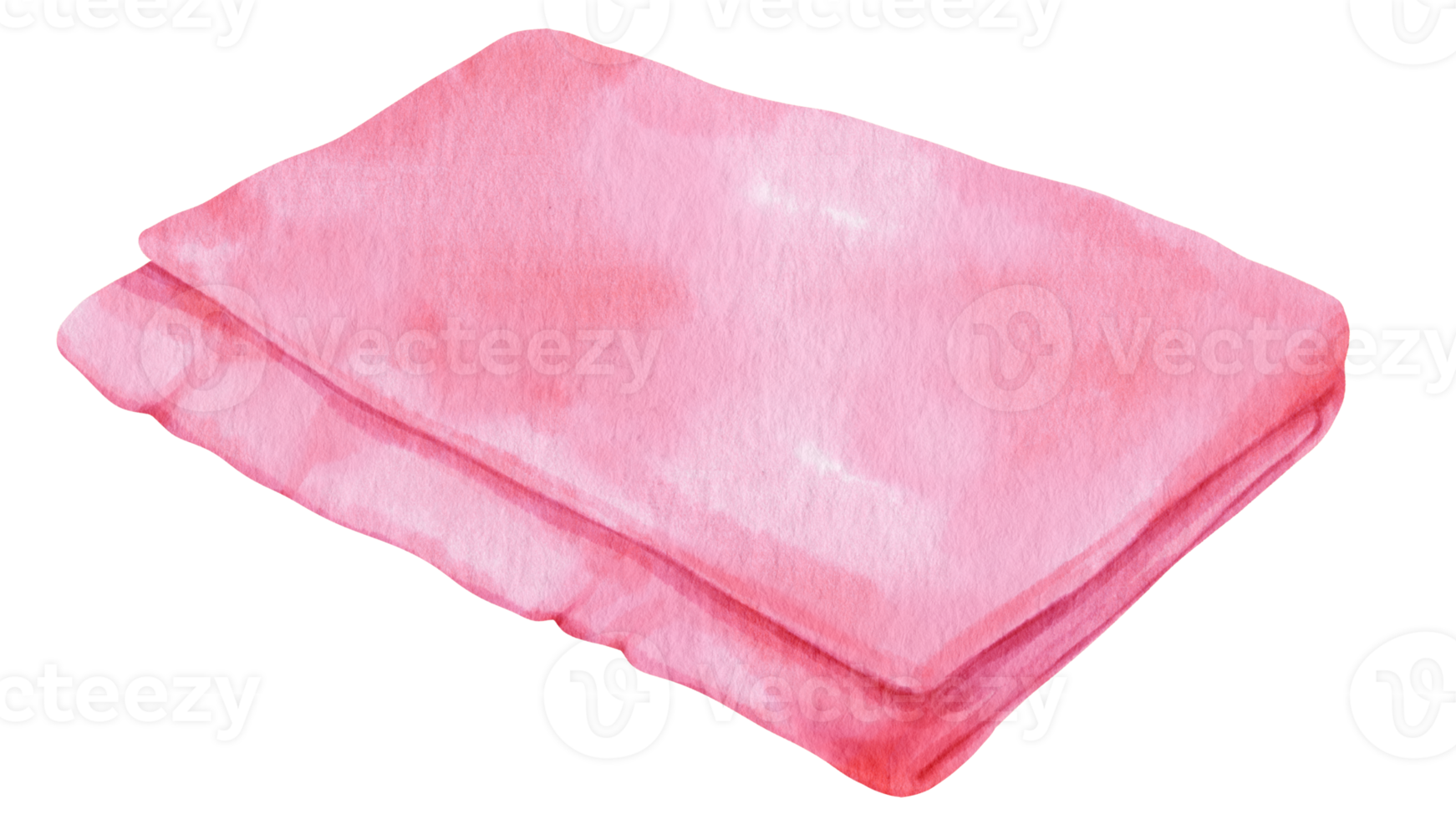 couverture de pique-nique serviette de plage rose à l'aquarelle pour l'été png