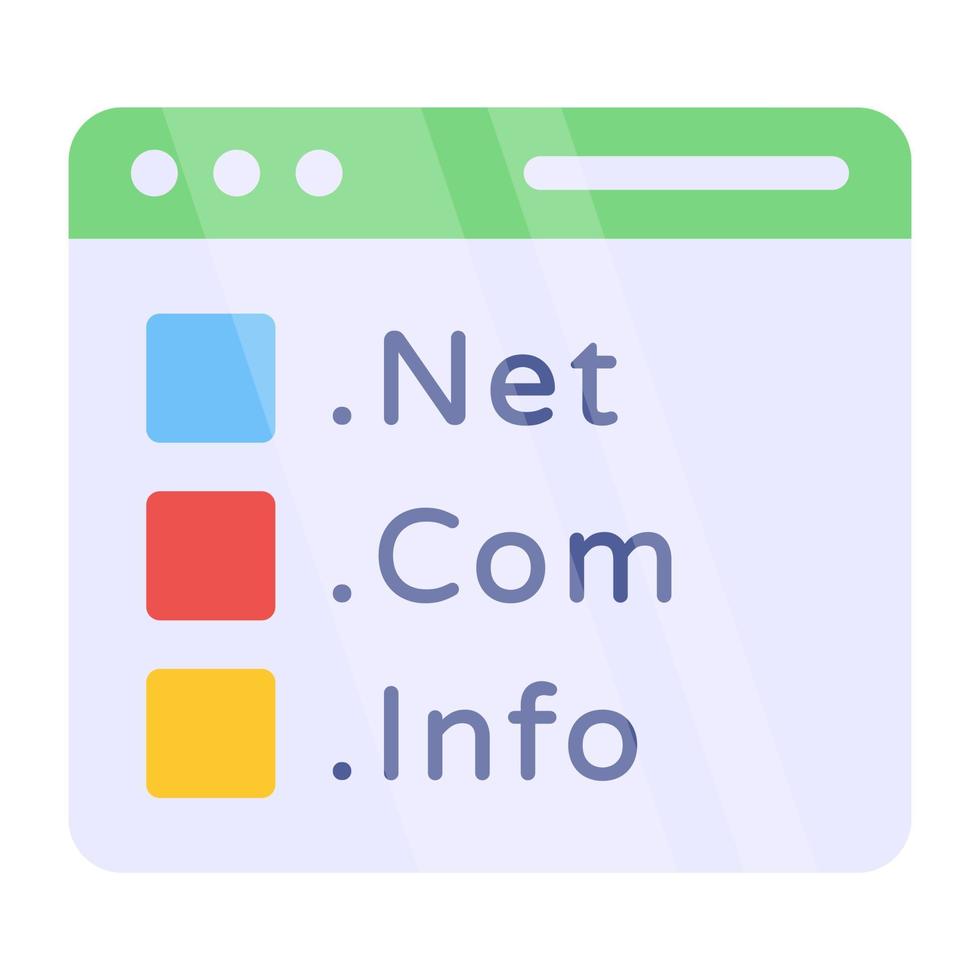 Premium download icon of web domains vector