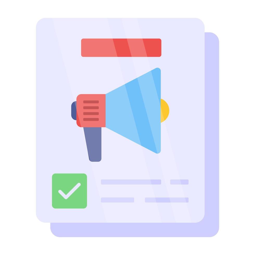 Content marketing icon, editable vector