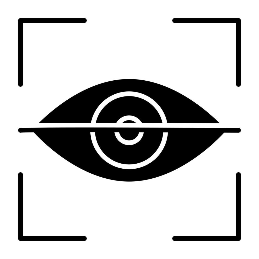 Perfect design icon of iris recognition vector