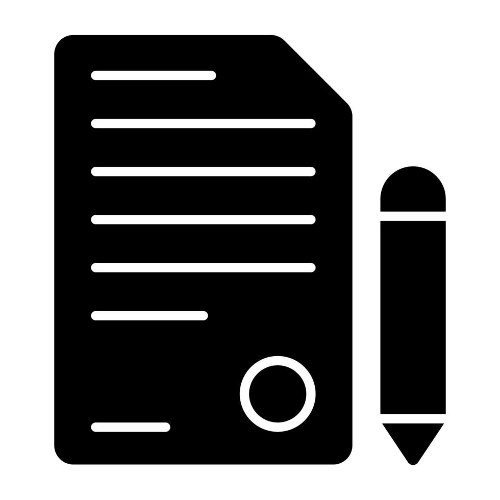 Premium download icon of article writing vector
