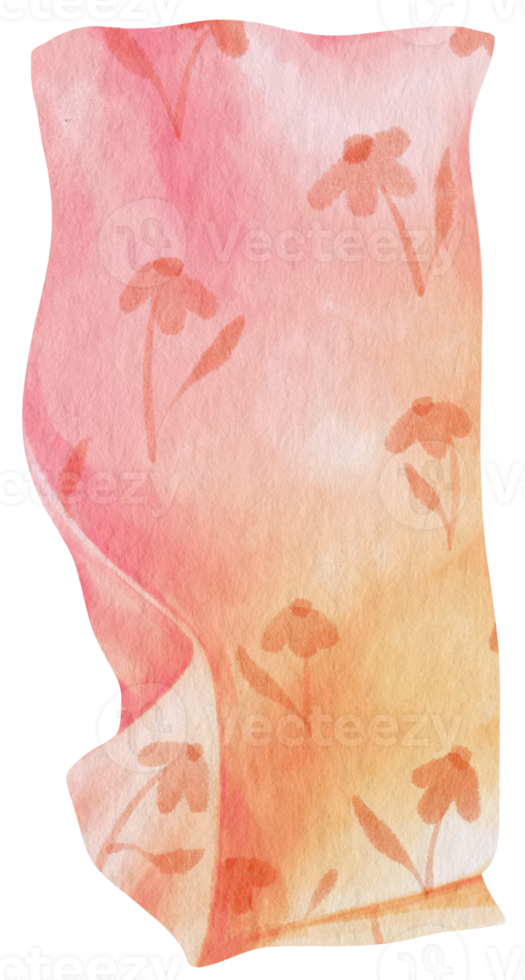 pink Beach towel picnic blanket in watercolor for summer png