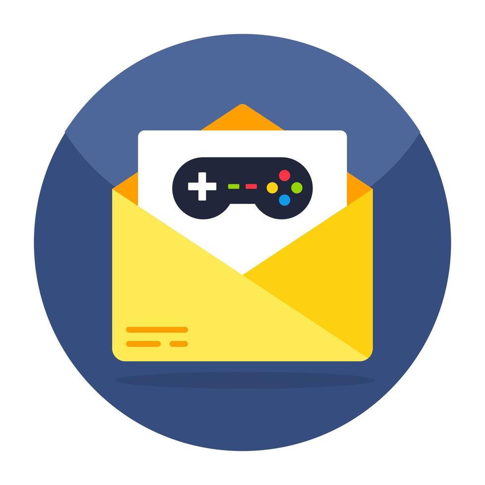 Perfect design icon of gaming mail vector