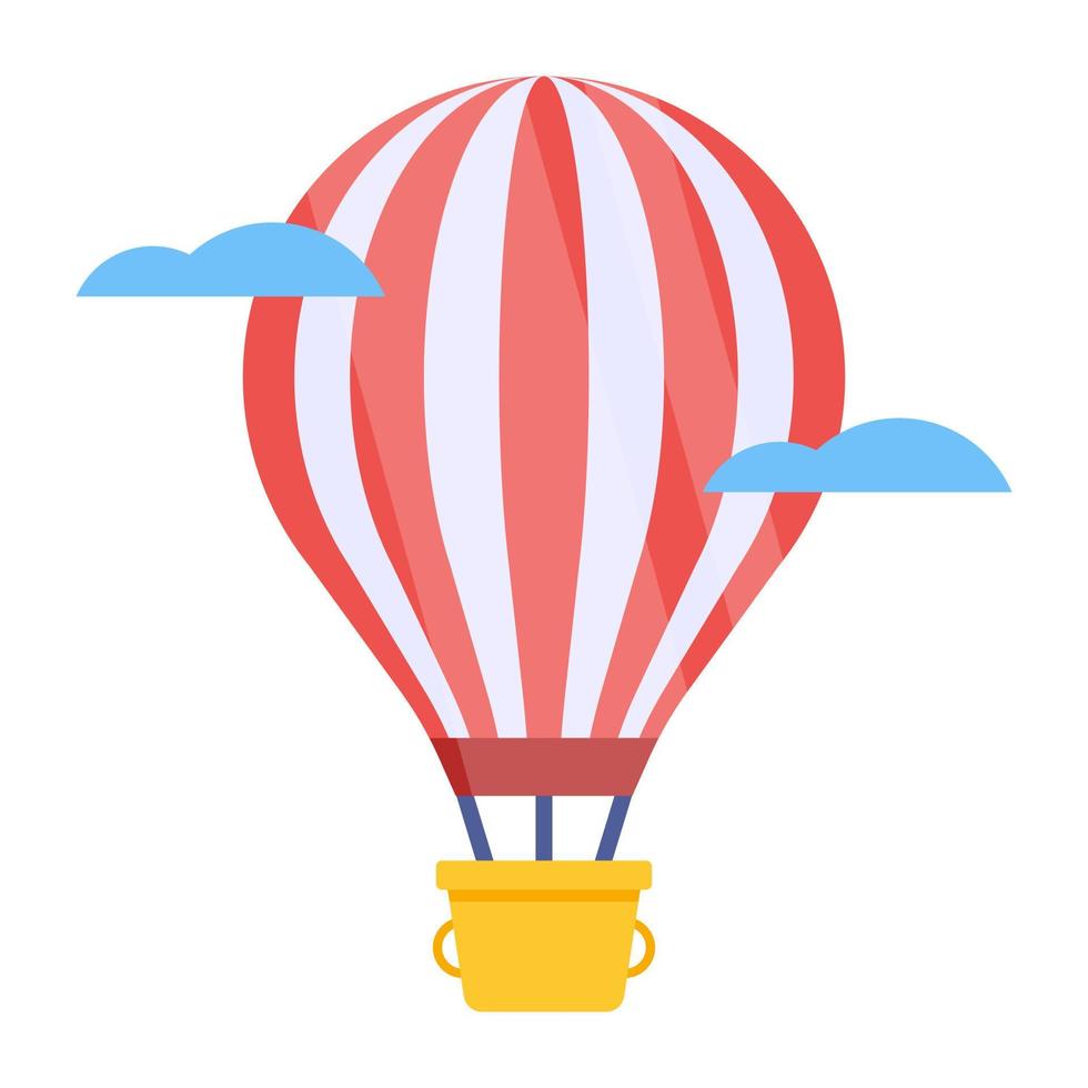 icono de diseño perfecto de globo de aire caliente vector