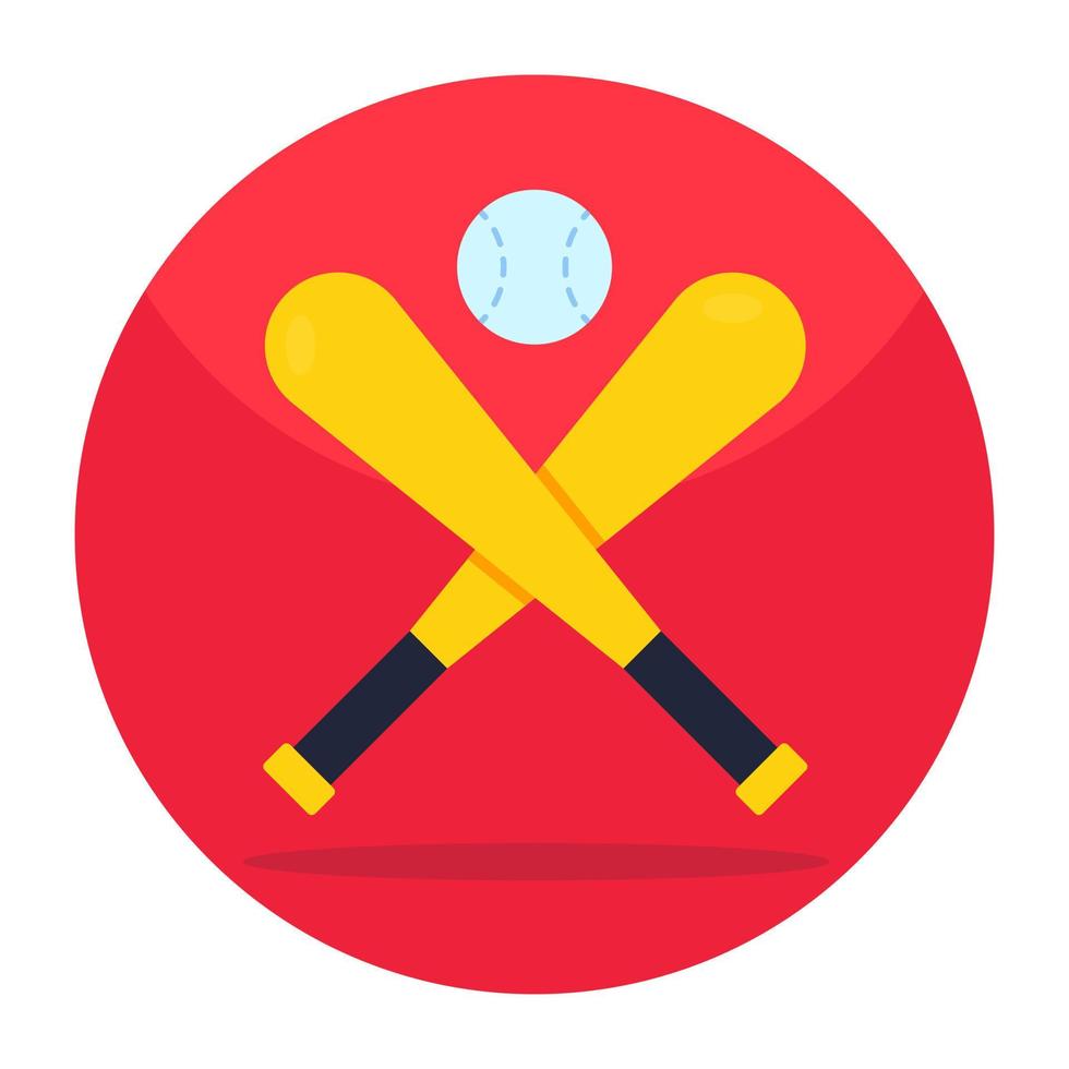 Editable design icon of baseball vector