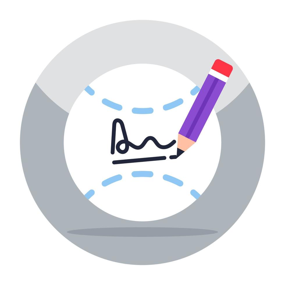 Modern design icon of sports autograph vector