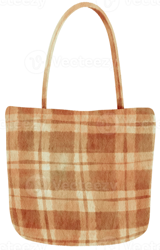 beach bag watercolor illustration for summer decorative element png