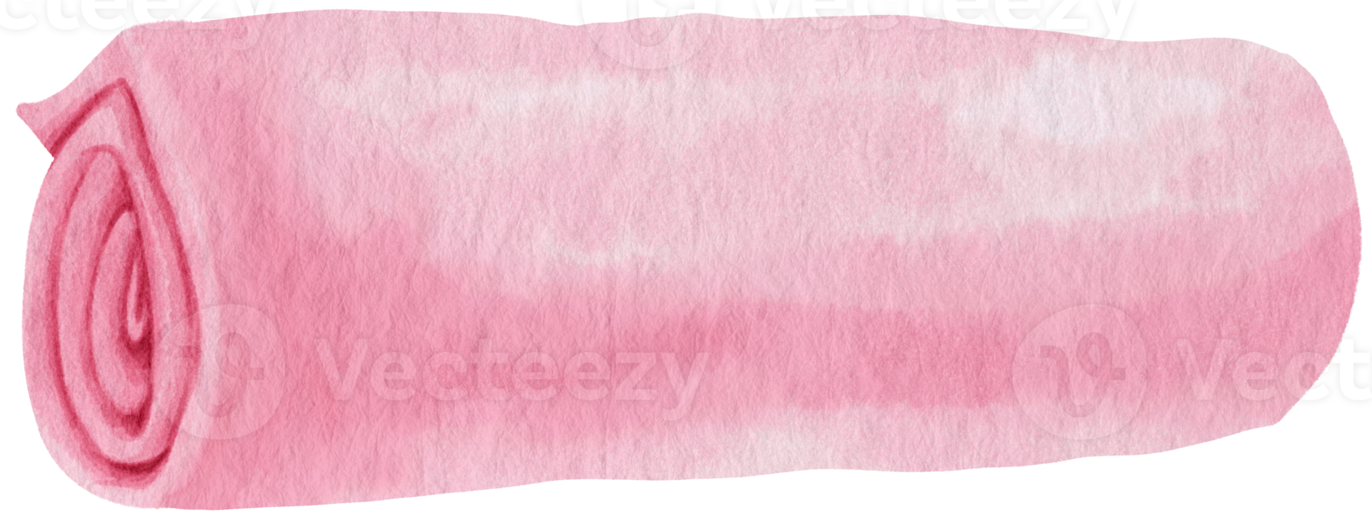 couverture de pique-nique serviette de plage rose à l'aquarelle pour l'été png