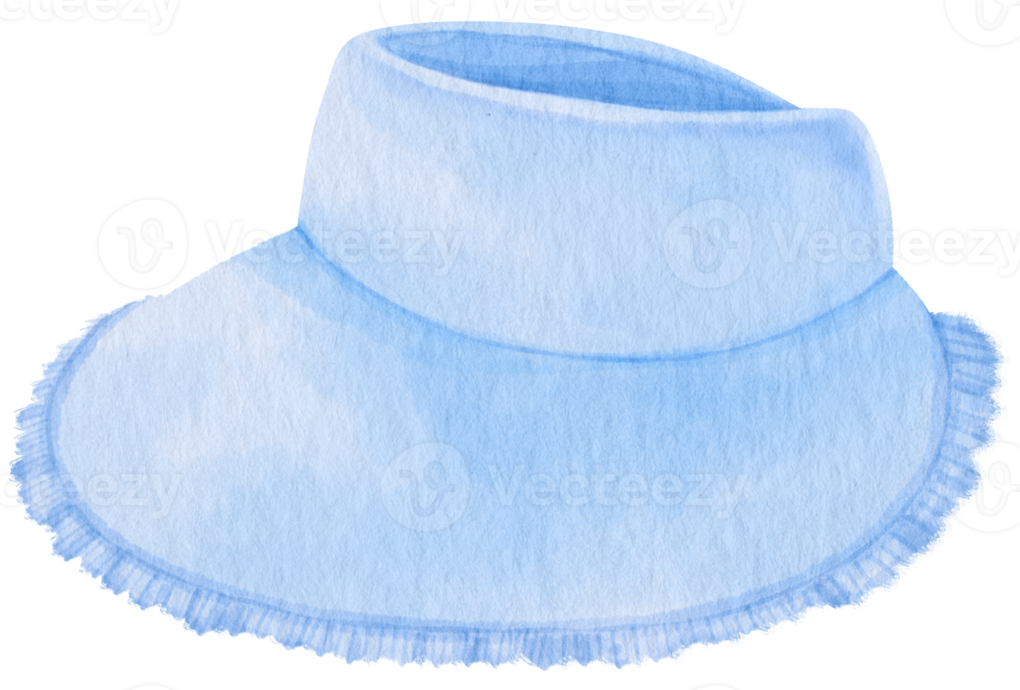 schattige blauwe hoed aquarel illustratie voor zomer decoratief element png