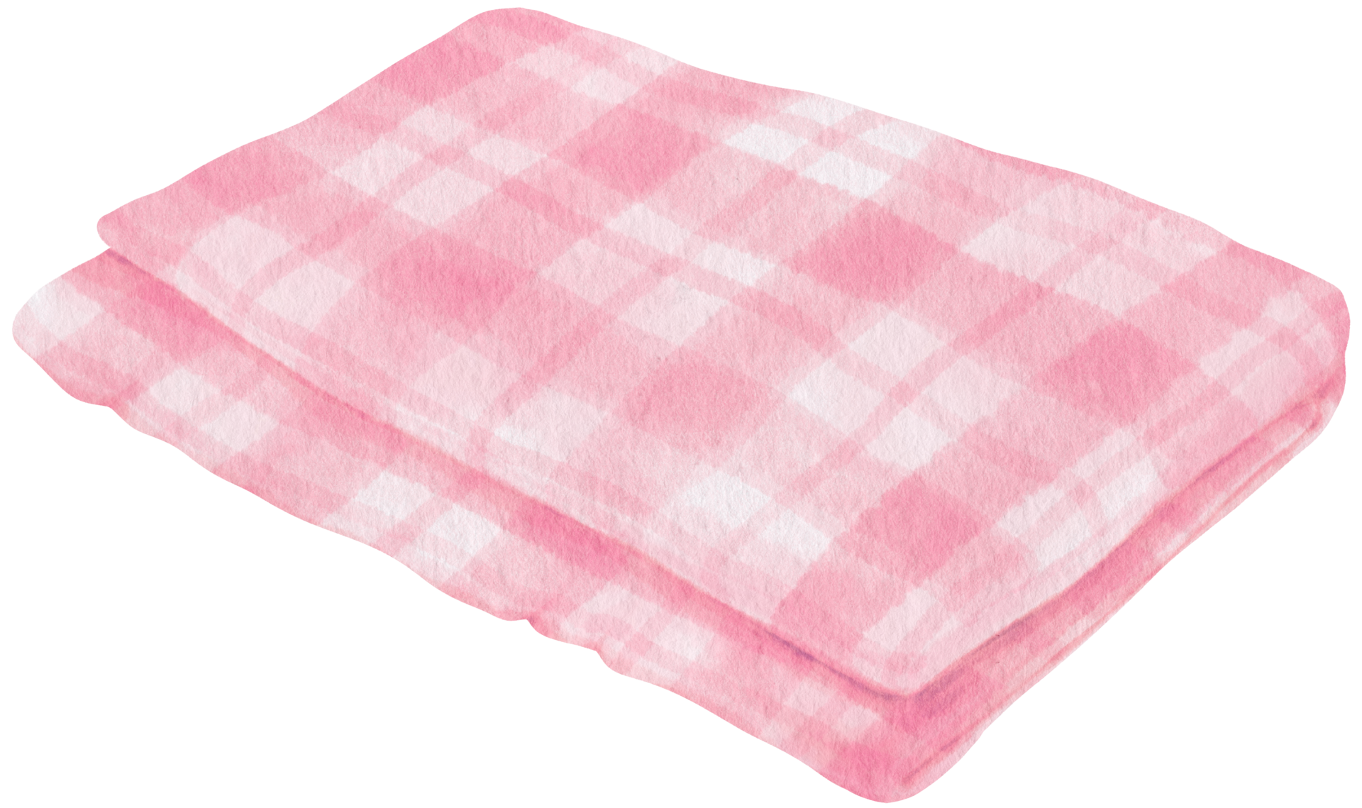 Checkered pattern Beach towel picnic blanket in watercolor 9787715 PNG
